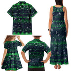 Merry Christmas New Zealand Family Matching Tank Maxi Dress and Hawaiian Shirt Xmas Travel Map - Aussie Hoodie