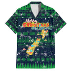 Merry Christmas New Zealand Hawaiian Shirt Xmas Travel Map - Aussie Hoodie