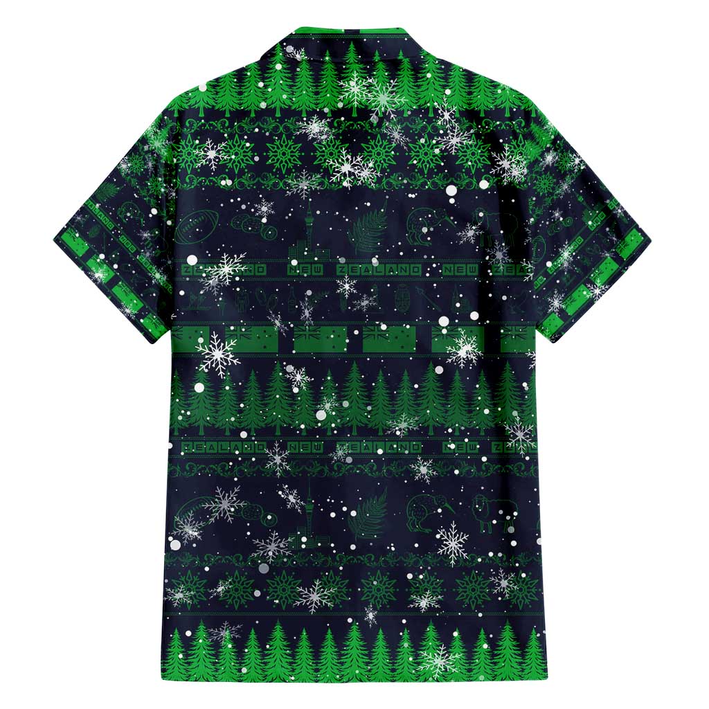 Merry Christmas New Zealand Hawaiian Shirt Xmas Travel Map - Aussie Hoodie