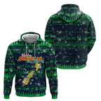 Merry Christmas New Zealand Hoodie Xmas Travel Map - Aussie Hoodie