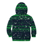 Merry Christmas New Zealand Kid Hoodie Xmas Travel Map - Aussie Hoodie