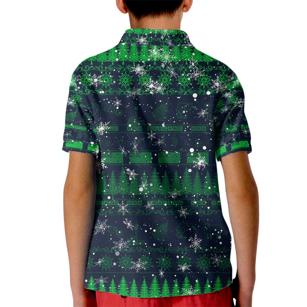 Merry Christmas New Zealand Kid Polo Shirt Xmas Travel Map - Aussie Hoodie