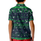 Merry Christmas New Zealand Kid Polo Shirt Xmas Travel Map - Aussie Hoodie