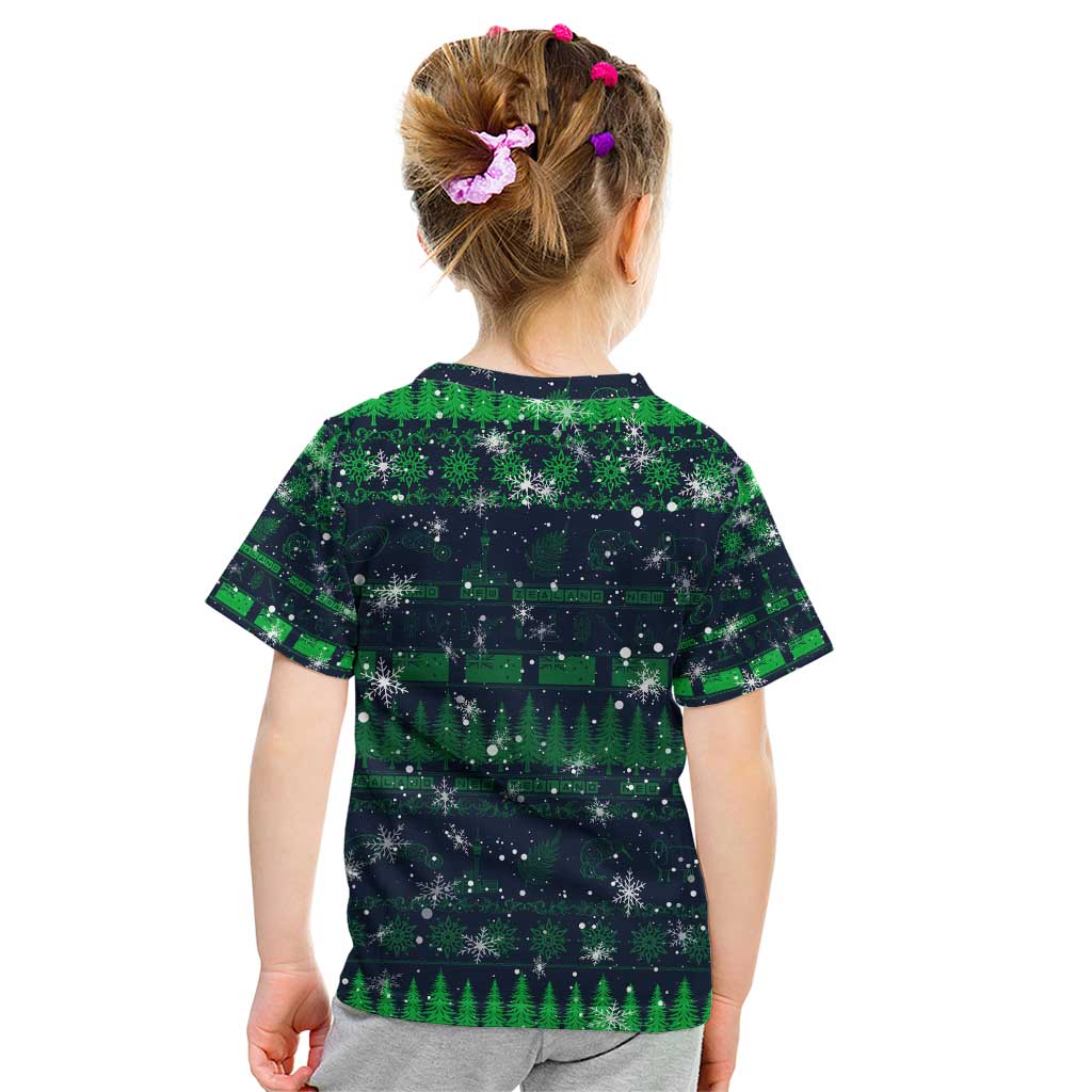 Merry Christmas New Zealand Kid T Shirt Xmas Travel Map - Aussie Hoodie