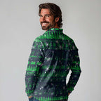 Merry Christmas New Zealand Long Sleeve Polo Shirt Xmas Travel Map - Aussie Hoodie