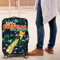 Merry Christmas New Zealand Luggage Cover Xmas Travel Map - Aussie Hoodie