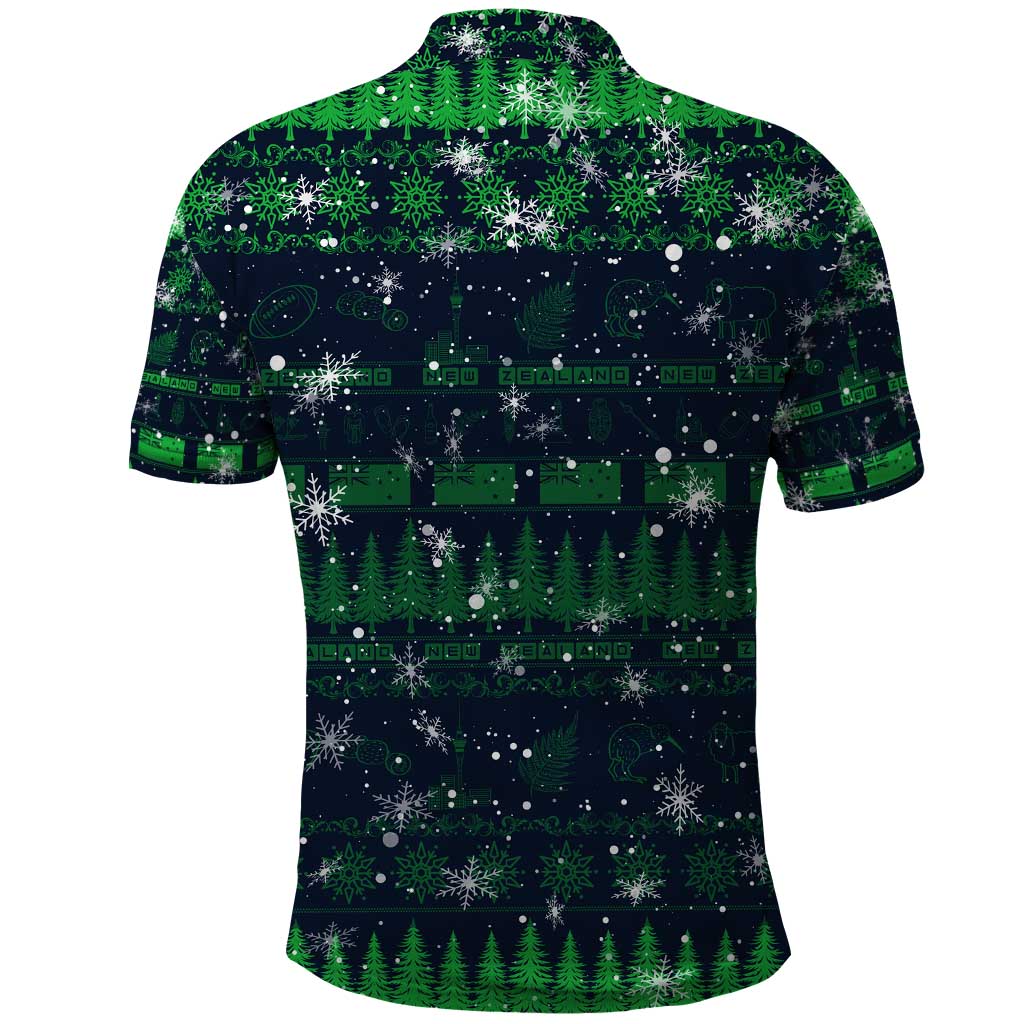 Merry Christmas New Zealand Polo Shirt Xmas Travel Map - Aussie Hoodie