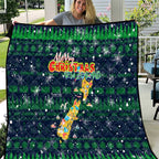 Merry Christmas New Zealand Quilt Xmas Travel Map - Aussie Hoodie