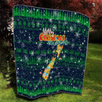 Merry Christmas New Zealand Quilt Xmas Travel Map - Aussie Hoodie