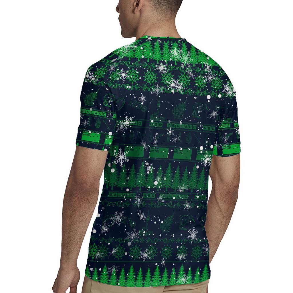 Merry Christmas New Zealand Rugby Jersey Xmas Travel Map - Aussie Hoodie