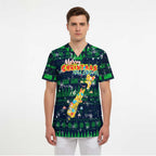 Merry Christmas New Zealand Scrub Top Xmas Travel Map - Aussie Hoodie