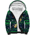 Merry Christmas New Zealand Sherpa Hoodie Xmas Travel Map - Aussie Hoodie