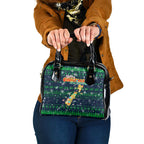 Merry Christmas New Zealand Shoulder Handbag Xmas Travel Map - Aussie Hoodie