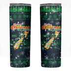 Merry Christmas New Zealand Skinny Tumbler Xmas Travel Map - Aussie Hoodie