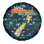 Merry Christmas New Zealand Spare Tire Cover Xmas Travel Map - Aussie Hoodie