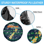 Merry Christmas New Zealand Spare Tire Cover Xmas Travel Map - Aussie Hoodie