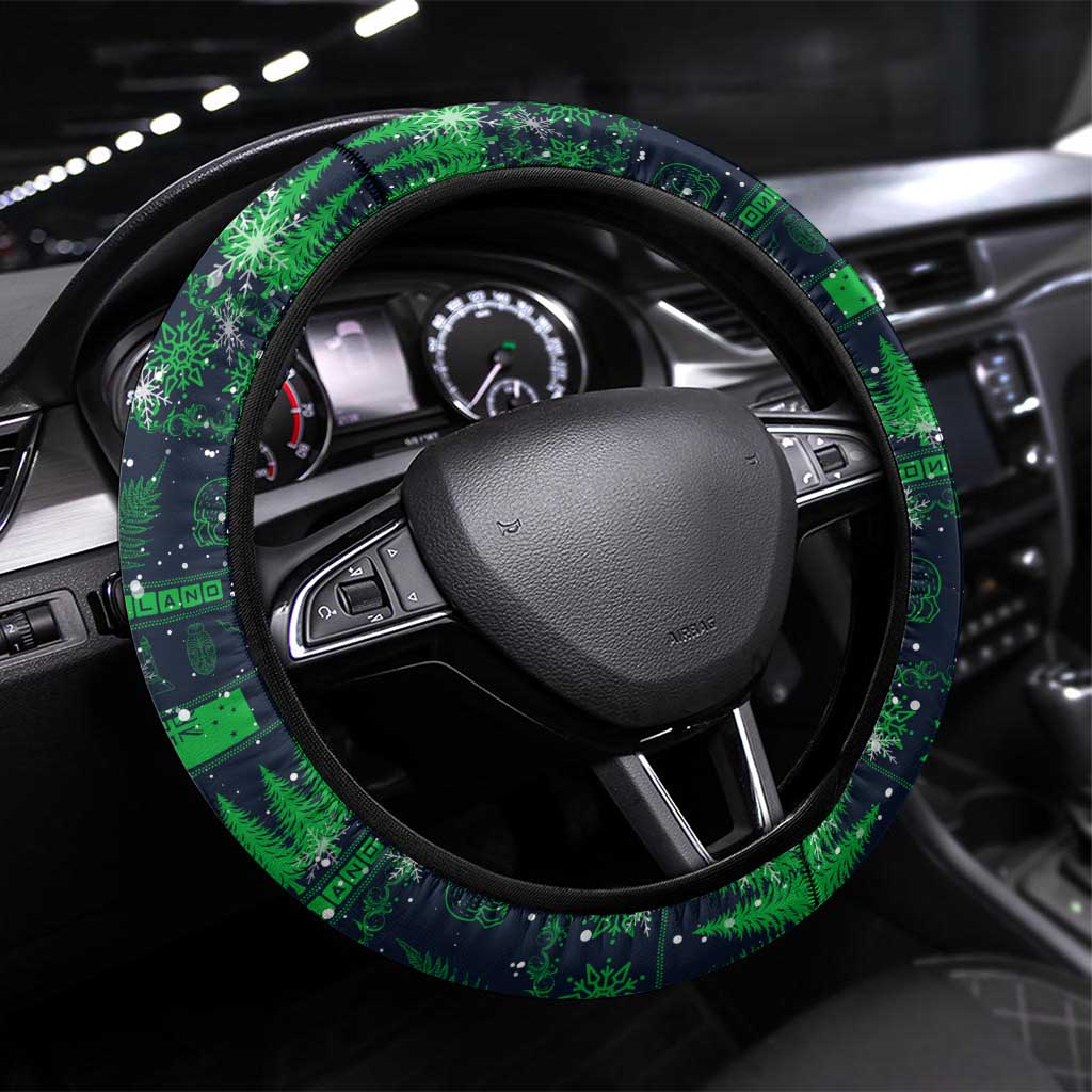 Merry Christmas New Zealand Steering Wheel Cover Xmas Travel Map - Aussie Hoodie