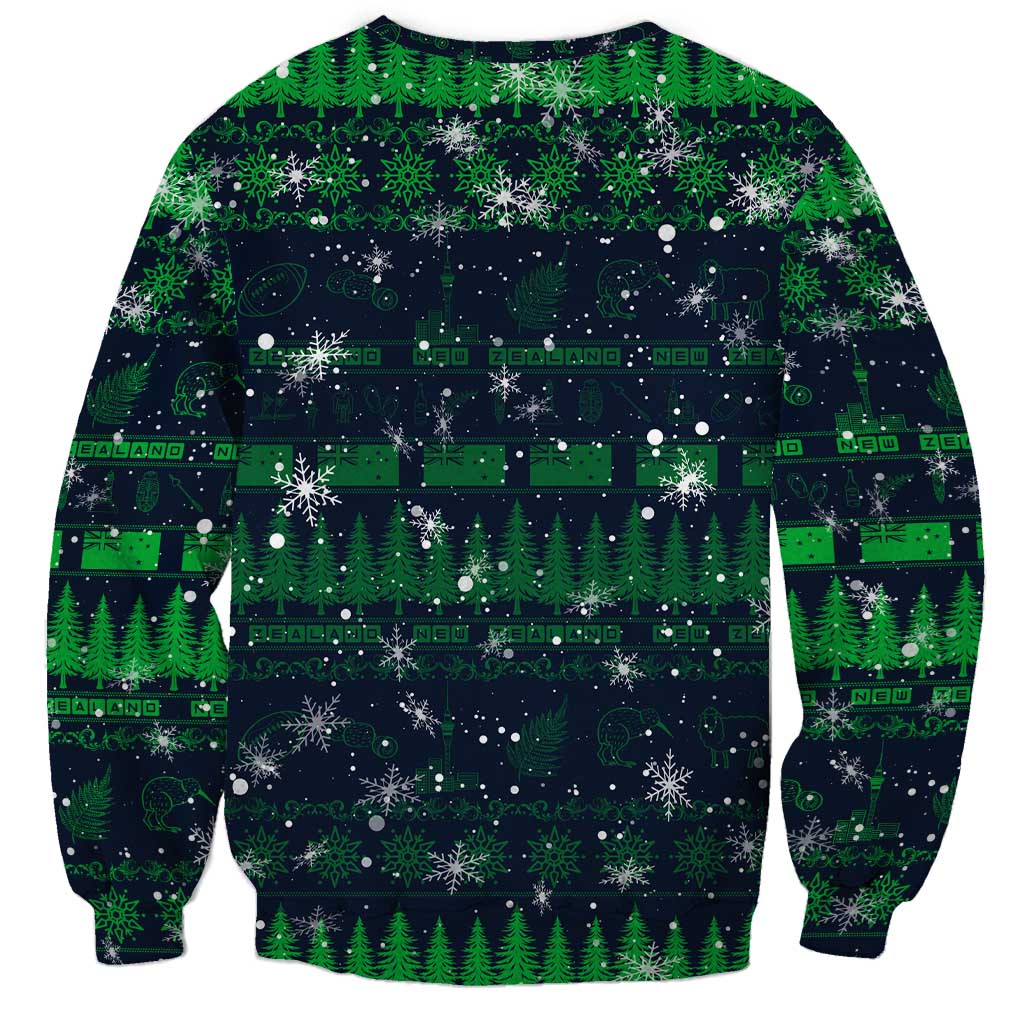 Merry Christmas New Zealand Sweatshirt Xmas Travel Map - Aussie Hoodie