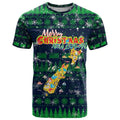 Merry Christmas New Zealand T Shirt Xmas Travel Map - Aussie Hoodie