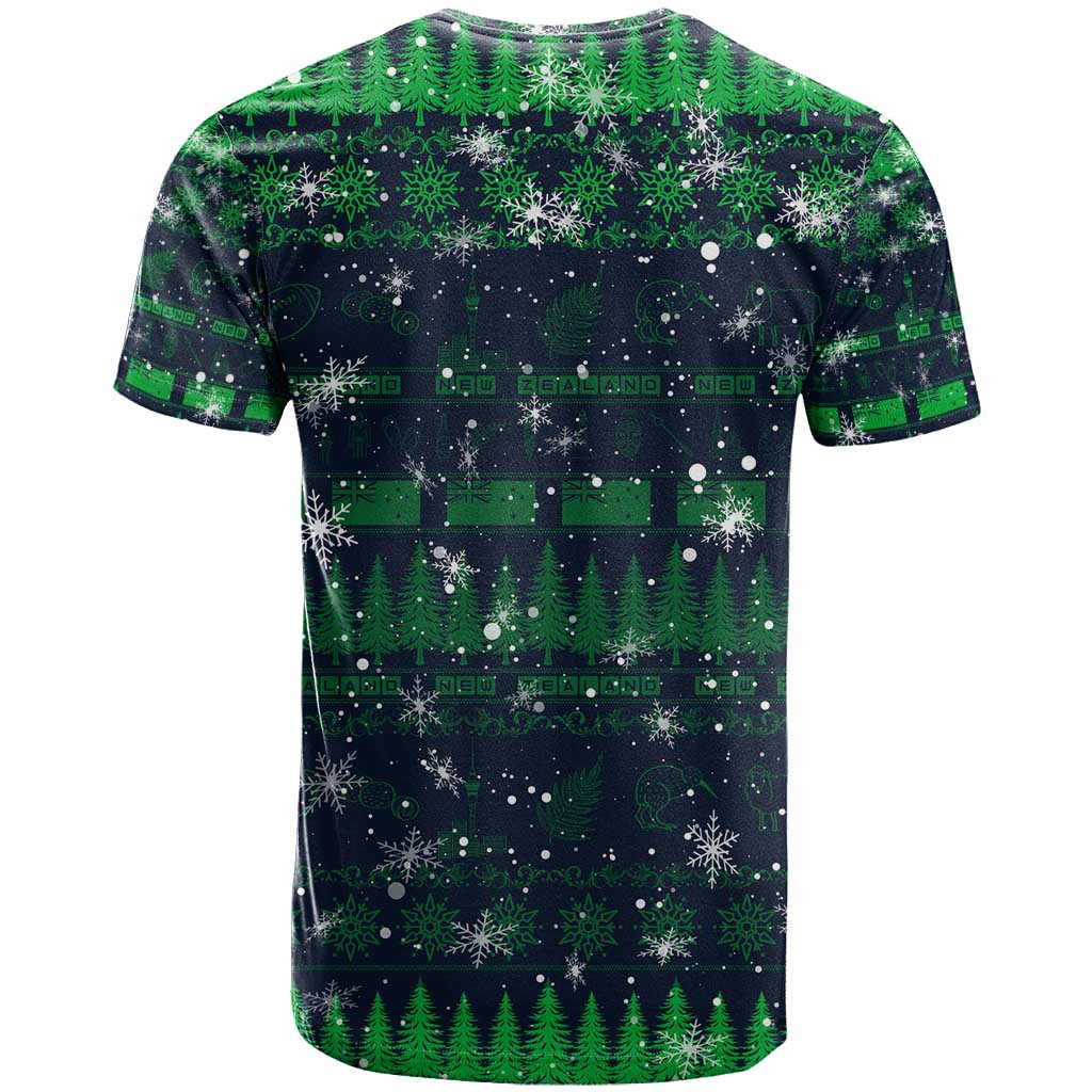 Merry Christmas New Zealand T Shirt Xmas Travel Map - Aussie Hoodie