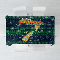 Merry Christmas New Zealand Tablecloth Xmas Travel Map - Aussie Hoodie
