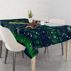 Merry Christmas New Zealand Tablecloth Xmas Travel Map - Aussie Hoodie
