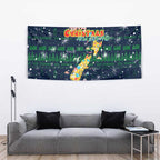 Merry Christmas New Zealand Tapestry Xmas Travel Map - Aussie Hoodie