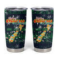 Merry Christmas New Zealand Tumbler Cup Xmas Travel Map - Aussie Hoodie