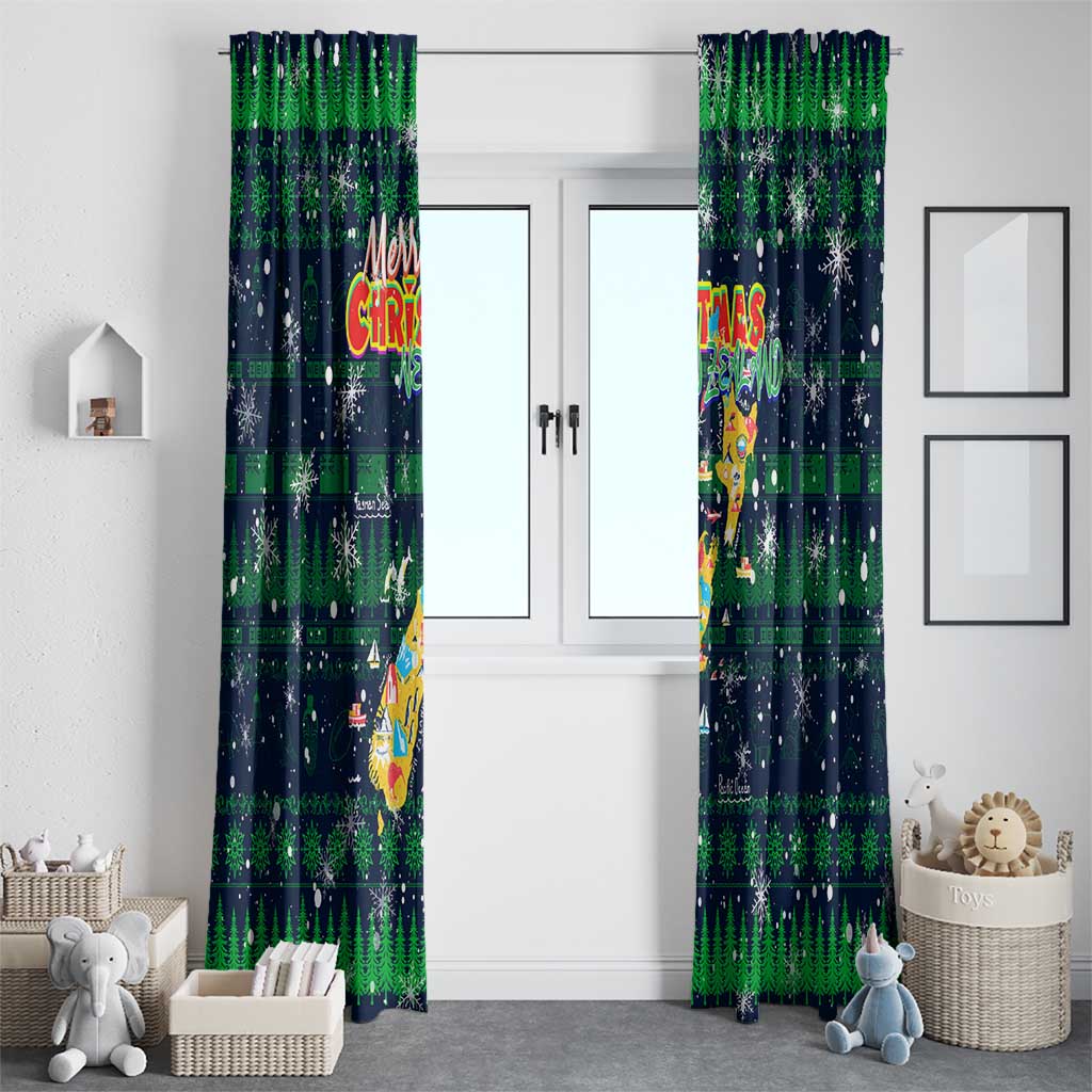 Merry Christmas New Zealand Window Curtain Xmas Travel Map - Aussie Hoodie
