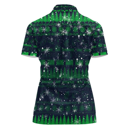 Merry Christmas New Zealand Women Polo Shirt Xmas Travel Map - Aussie Hoodie
