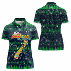 Merry Christmas New Zealand Women Polo Shirt Xmas Travel Map - Aussie Hoodie