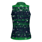 Merry Christmas New Zealand Women Sleeveless Polo Shirt Xmas Travel Map - Aussie Hoodie