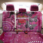 Breast Cancer Awareness Aboriginal Back Car Seat Cover Australian Pink Out