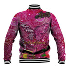 Breast Cancer Awareness Aboriginal Baseball Jacket Australian Pink Out
