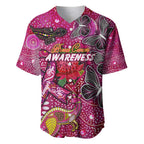 Breast Cancer Awareness Aboriginal Baseball Jersey Australian Pink Out