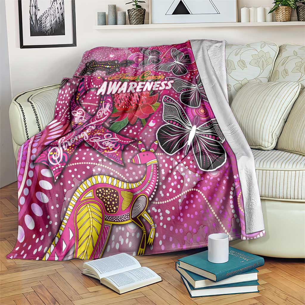Breast Cancer Awareness Aboriginal Blanket Australian Pink Out