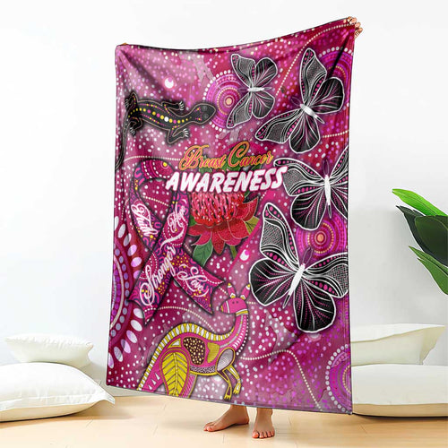 Breast Cancer Awareness Aboriginal Blanket Australian Pink Out