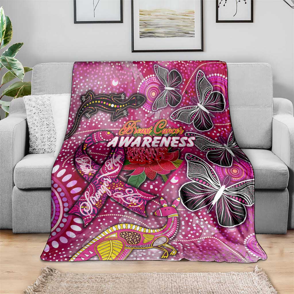 Breast Cancer Awareness Aboriginal Blanket Australian Pink Out