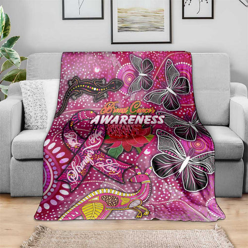Breast Cancer Awareness Aboriginal Blanket Australian Pink Out