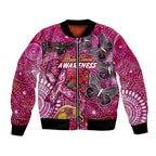 Breast Cancer Awareness Aboriginal Bomber Jacket Australian Pink Out