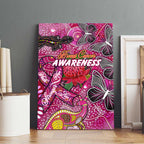 Breast Cancer Awareness Aboriginal Canvas Wall Art Australian Pink Out