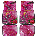 Breast Cancer Awareness Aboriginal Car Mats Australian Pink Out