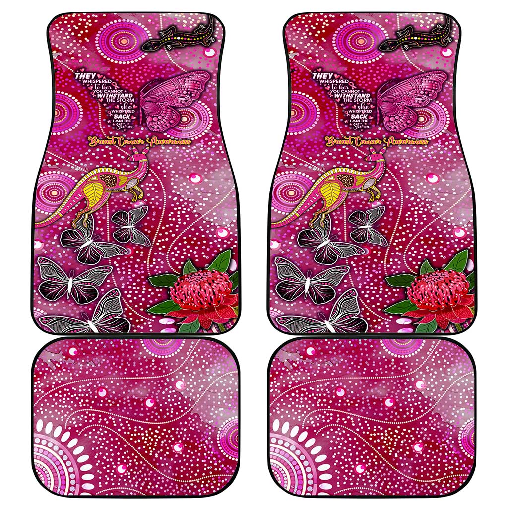 Breast Cancer Awareness Aboriginal Car Mats Australian Pink Out