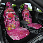 Breast Cancer Awareness Aboriginal Car Seat Cover Australian Pink Out