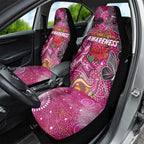 Breast Cancer Awareness Aboriginal Car Seat Cover Australian Pink Out