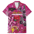 Breast Cancer Awareness Aboriginal Family Matching Mermaid Dress and Hawaiian Shirt Australian Pink Out