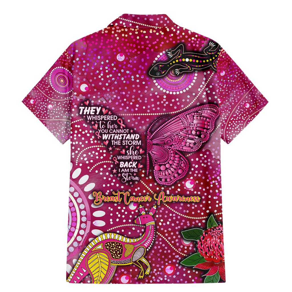 Breast Cancer Awareness Aboriginal Family Matching Mermaid Dress and Hawaiian Shirt Australian Pink Out