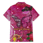 Breast Cancer Awareness Aboriginal Family Matching Mermaid Dress and Hawaiian Shirt Australian Pink Out