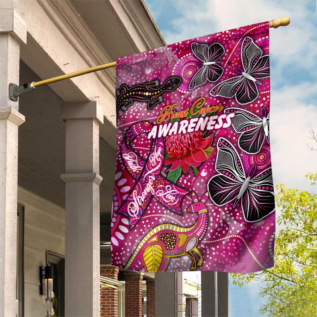 Breast Cancer Awareness Aboriginal Garden Flag Australian Pink Out