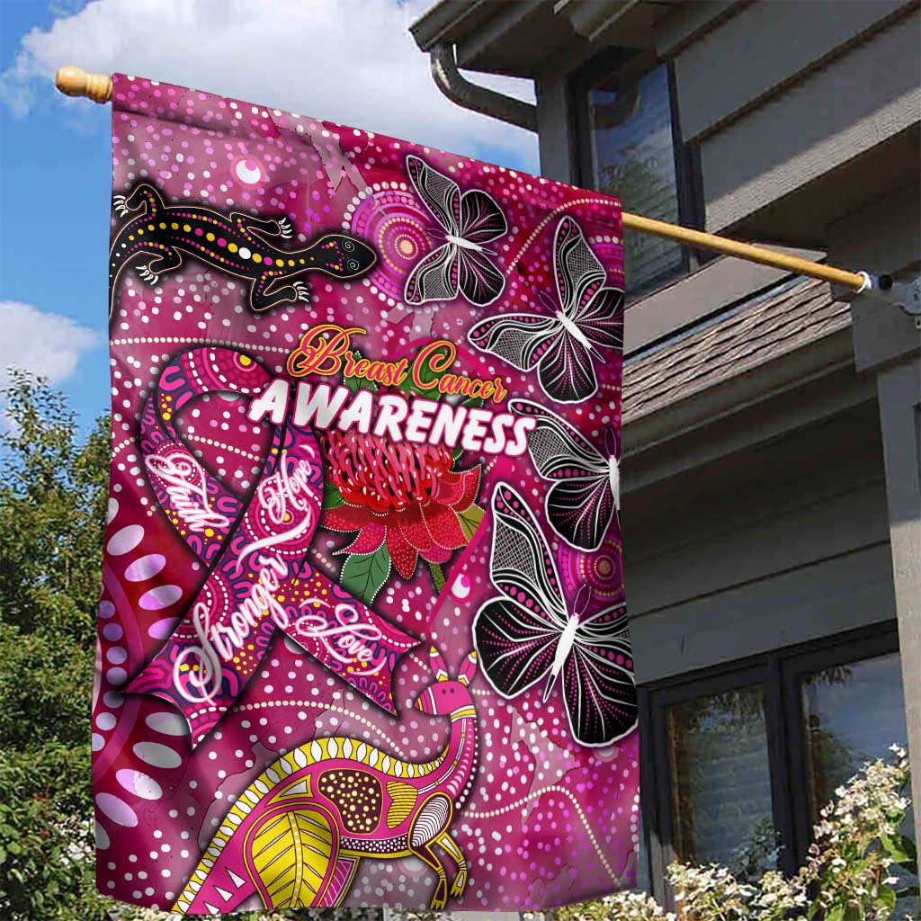 Breast Cancer Awareness Aboriginal Garden Flag Australian Pink Out